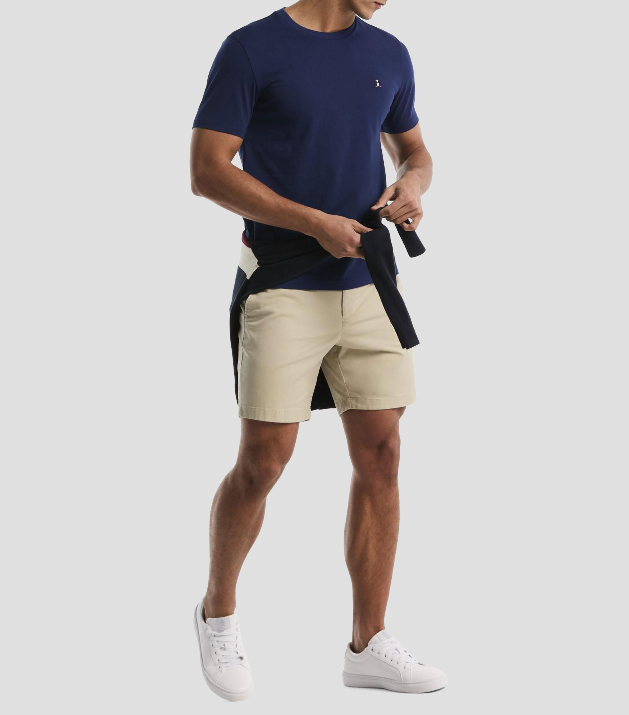 Playera cuello redondo manga corta lisa Hombre